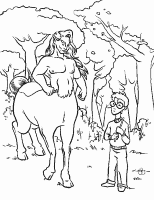 A coloring page of harry potter